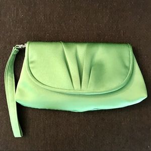 David’s Bridal Green Clutch Purse